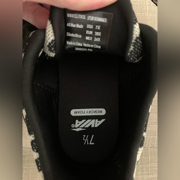 Avia Walmart Animal Print Sneakers BNWOT Only Worn in Home Size 7 1/2 - Picture 6 of 8